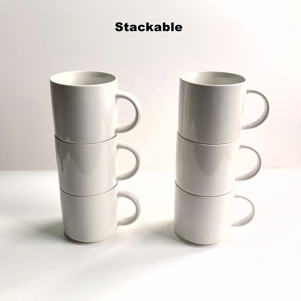 ชุดแก้วกาแฟเซรามิกสีขาวล้วนแบบ - Sublimation Mug White บทวิจารณ์และราคา