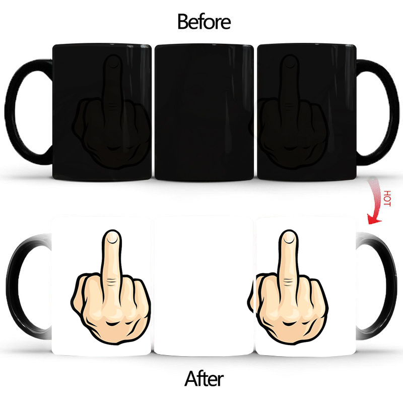 แก้วมักเปลี่ยนสีได้ด้วยนิ้วกลา - Sublimation Mug White บทวิจารณ์และราคา