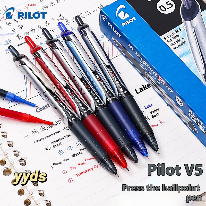 ปากกาเจล Pilot Precise V5 RT ห - Pilot Pen V5 บทวิจารณ์และราคา