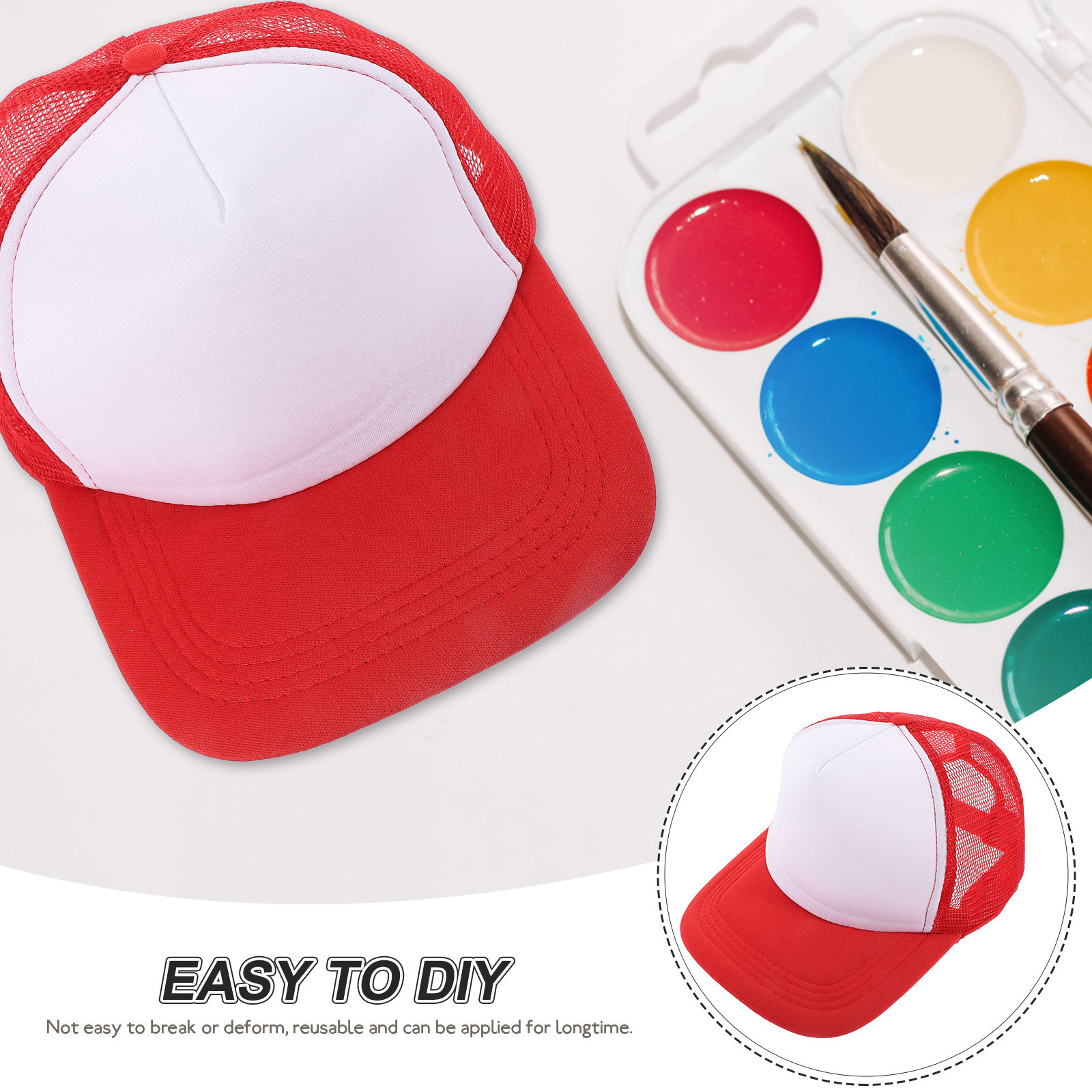 หมวกเบสบอลเปล่า 10 ชิ้น ดีไซน์ - Hat Sublimation Blank บทวิจารณ์และราคา